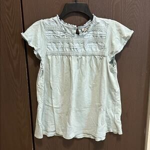 Ella Moss Sky Blue Textured Blouse - size M